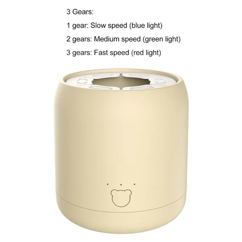 Vista 5 de Mezclador eléctrico de leche para bebés con carga USB automática en polvo, mezclador eléctrico portátil de bajo ruido, mezclador de leche para bebés
