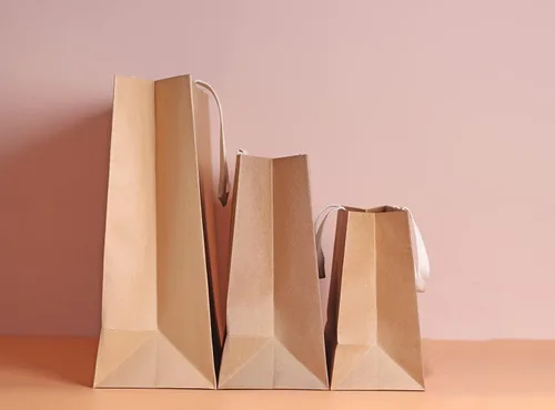 Vista 6 de 6 bolsas de papel marrón natural de 21.7 x 6.1 x 15.7 pulgadas (4) bolsas de papel marrón natural, gigantes, gigantes, enormes XL, gruesas