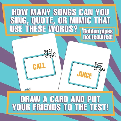 Vista 5 de Doin' The Most - Song Survivor: el mejor juego de cartas de fiesta para los amantes de la música. Juegos portátiles para cantar, imitar y ganar tu