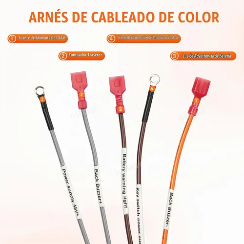 Vista 4 de CLUBRALLY Arnés de cableado de control de carrito de golf para Club Car DS - Controlador negro#1510-5201, Arnés de cableado completo para vehículo