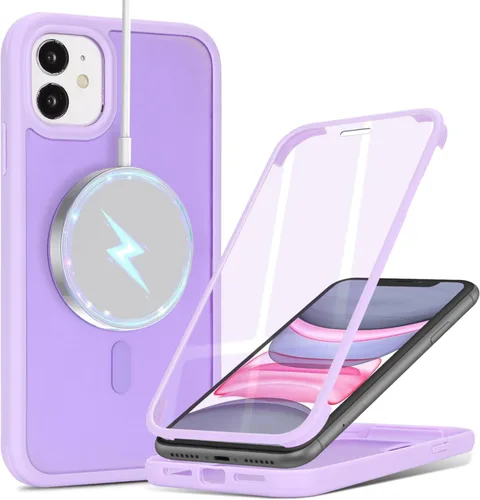 Vista 97 de Funda para iPhone 8 Plus con protector de pantalla, compatible con Magsafe, para iPhone 7 Plus, protector de pantalla integrado, funda delgada