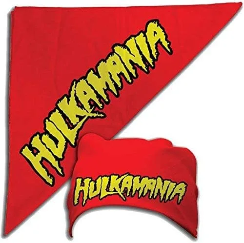 Vista 3 de Hulk Hogan Hulkamania - Disfraz de gafas de sol, color rojo y rojo