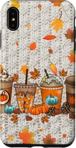 Vista 11 de iPhone 16 Acción de Gracias Otoño Hojas Otoño Calabaza Especias Funda