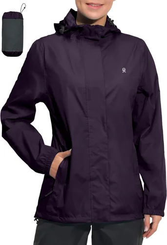 Vista 10 de Little Donkey Andy Chaqueta impermeable con capucha para mujer Negro