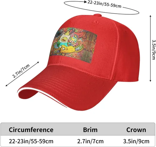 Vista 2 de Gorras de béisbol Gaming Anime Sombrero ajustable Hombres Mujeres Negro