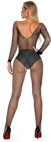 Vista 7 de Women Sheer Mesh Leopard Print Bodystocking Bodysuit Lingerie Sexy One Shoulder Leg Asymmetric Teddy Onesie Babydoll Clubwear