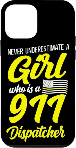 Vista 16 de 911 Dispatcher Thin Gold Yellow Line Girl Female Never Case for iPhone 16