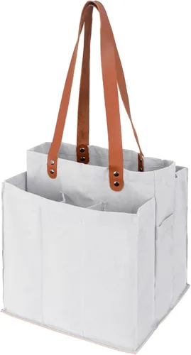 Vista 9 de Bolsas de comestibles reutilizables para trabajo pesado, bolsas de la compra a granel, bolsas de compras plegables, bolsa multiusos de la compra