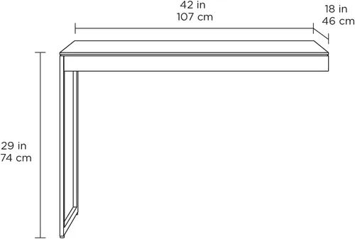 Vista 2 de BDI Furniture - Sequel Studio - 6612 Desk Return (Bronze/Dune, Neo Oak)