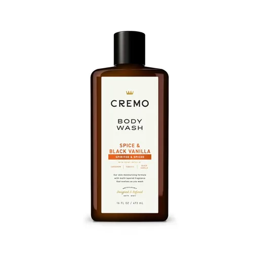 Vista 18 de Cremo Rich-Lathering Golden Amber Gel de baño para hombres, notas de grosella roja, piña, ámbar gris y musgo, 16 onzas líquidas