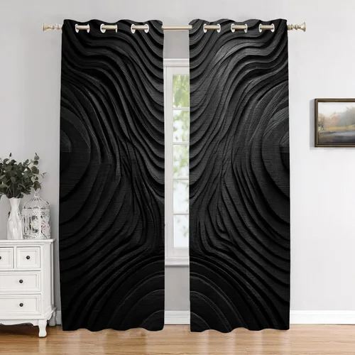 Vista 140 de Maritime Ocean Blackout Tier Curtains, Anchors Nautical Art Half Window Drapes for Kitchen with Rod Pocket,Room Darkening 2 Pack 26X24 Inches