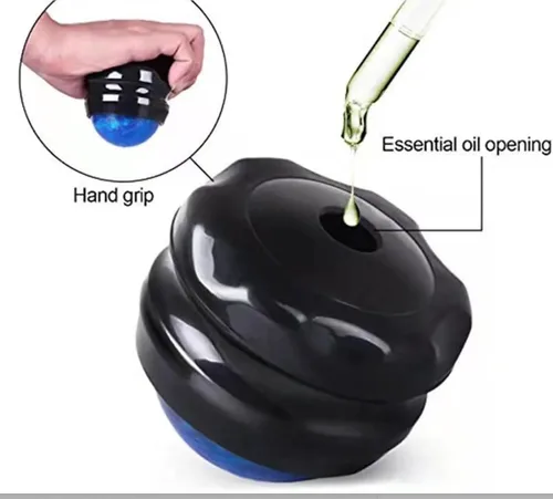 Vista 4 de Herramientas de masaje versátiles: bola de masaje giratoria con efecto refrescante, ideal para terapia post-entrenamiento, rodillo de masaje