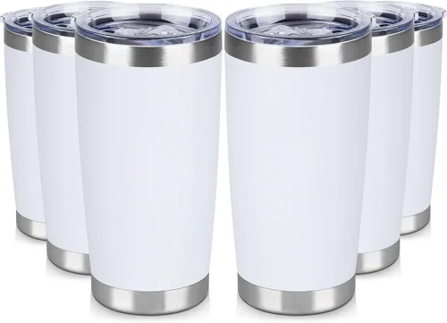 Vista 27 de Vaso Térmico de 20 oz de Acero Inoxidable Vasos Térmicos a Granel con Tapa Aislamiento de Doble Pared Tazas de Café Térmicas para Bebidas Calientes