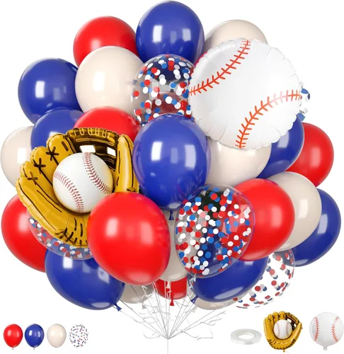 Vista 13 de Globos azules y negros, 35 unidades, globos de látex azul oscuro, negro y plateado con confeti plateado para cumpleaños, baby shower, bodas