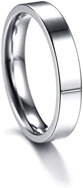 Vista 3 de Anillo BFF para 2-3-4-5-6-7-8-9-10 Personazlied BFF Friendship Jewelry Pinky Promise Pinky Swear minimalista pulido acero inoxidable plano apilable