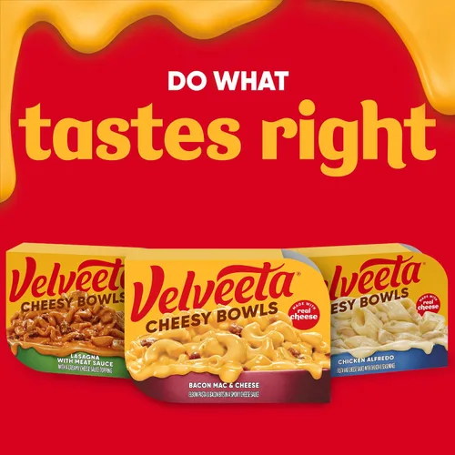 Vista 8 de Velveeta Cheesy Bowls - Comida para microondas con tocino y queso, bandeja de 9 onzas