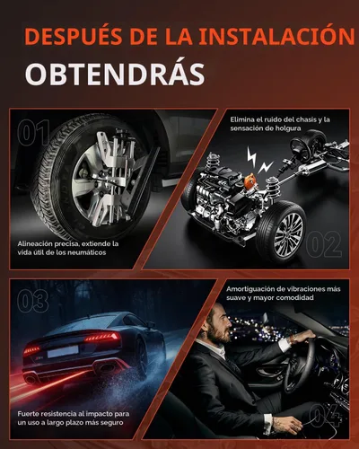 Vista 7 de Kit completo de suspensión delantera de 10 piezas para Toyota Corolla 2003 2004 2005 2006 2007 2008