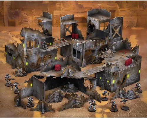 Vista 2 de Mantic Games MGTC203 TerrainCrate Ruined City Modular Scenery, marrón, de 14 años a 99 años