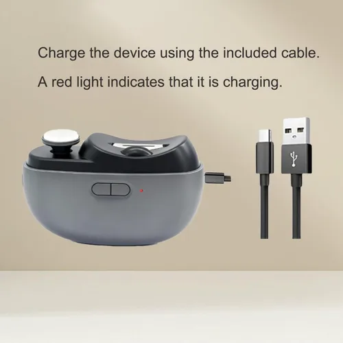 Vista 7 de Easyclip - Cortaúñas inteligente, 3 en 1, cortaúñas eléctrico de fácil clip, cortaúñas con luz, adecuado para todos los recortes y pulido de uñas
