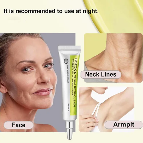 Vista 3 de Botoxmix & Vita-A Retinol Shot Crema de estiramiento de arrugas para levantar arrugas, crema de estiramiento facial instantáneo antiarrugas