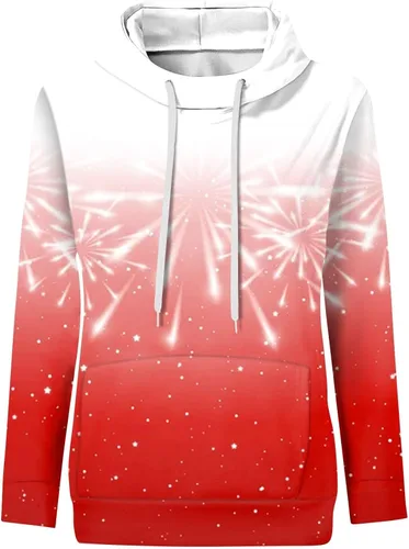Vista 2 de Womens Pullover Sweatshirt Loose Y2K Halloween Shirts Pullover Tops Fleece Y2K Tops Solid Lightweight