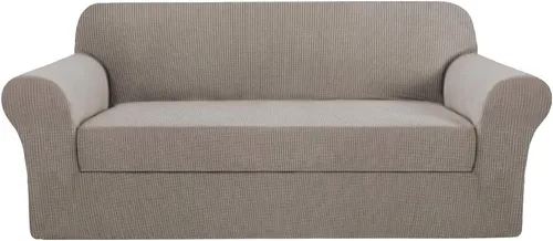 Vista 39 de H.VERSAILTEX - 2 fundas protectoras de licra suave Jacquard para respaldo de silla, lavable a máquina