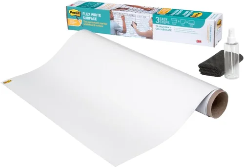 Vista 13 de Post-it Marcador permanente fácil de borrar, superficie de pizarra blanca, marcador permanente que se limpia con agua, película blanca de pizarra