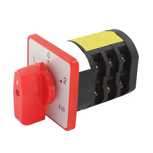 Vista 7 de Interruptor selector de cambio universal, interruptor de transferencia de energía, 2 posiciones 8 terminales, HZ5D-20/4 L03 380V 20A Motor