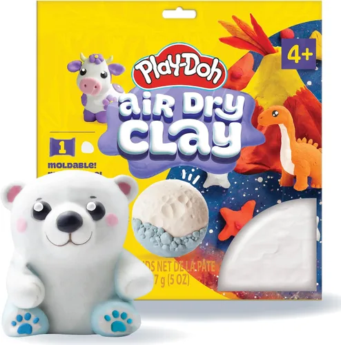 Vista 9 de Play-Doh Arcilla seca al aire, bolsa de arcilla azul de 5 onzas, suministros de arte, suministros de manualidades, herramientas y kit de arcilla
