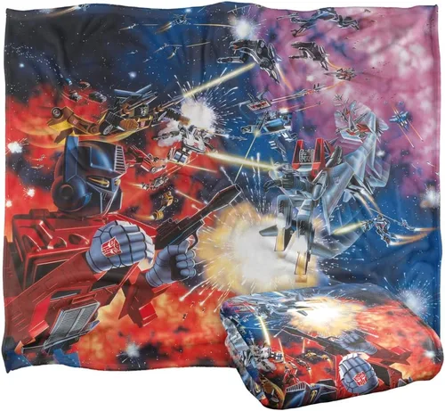 Vista 8 de Manta Transformers, 36 x 58 pulgadas, Autobot Box Art Silky Touch Super Soft