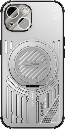 Vista 130 de Dteck Funda para iPhone 16 de 6.1 pulgadas 2024, funda de piel sintética con cierre de botón magnético, ranuras para tarjetas de crédito, función