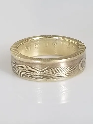 Vista 5 de Turkey Coin Ring Turkey 500 Lira Ring Handmade Ring Travel Gift Unique Gift