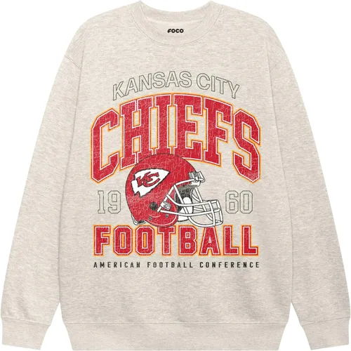 Vista 18 de FOCO Sudadera unisex de cuello redondo con logotipo de equipo universitario de la NFL