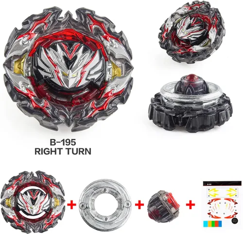 Vista 3 de Bey Battling Top Set Burst Gyro Toys Regalo para niños niños de 6 8 10 12+ Juego de batalla de combate 4 tapas giratorias de 2 lanzadores