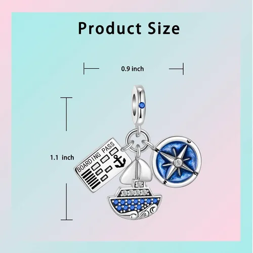 Vista 177 de LUXILLA Abalorio de plata de ley 925 para madre, hija, abuela, para familia, amor, madre, hija, abuela, para pulseras, collares, dijes, abalorios
