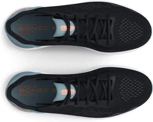 Vista 5 de Under Armour HOVR Sonic 6 - Tenis de correr para mujer, NegroBlanco