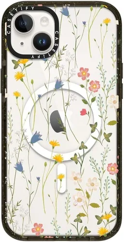 Vista 118 de CASETiFY Impact - Funda para iPhone 13 [protección contra caídas de 6.6 pies/compatible con Magsafe] Black Kingsnake, color negro transparente
