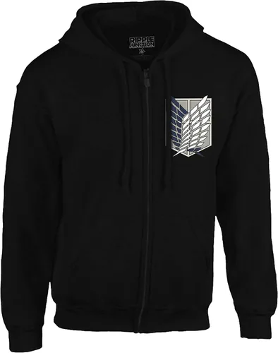 Vista 3 de Ripple Junction Attack on Titan Survey Corps Adult Unisex Zip Hoodie
