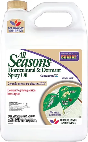 Vista 6 de Bonide All Seasons Aceite en Spray Hortícola y Latente, Concentrado de 16 oz, Prevención de Enfermedades y Eliminador de Insectos para Jardinería
