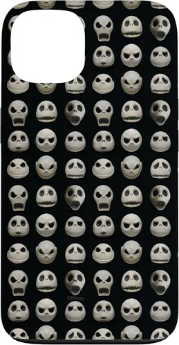 Vista 7 de Funda negra para iPhone 13 Pro Max Disney The Nightmare Before Christmas Jack Expressions