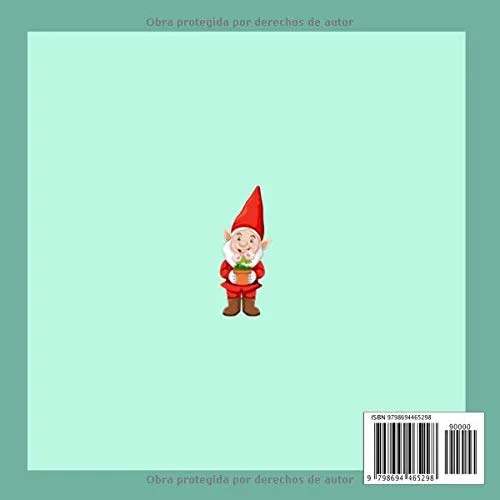 Vista 2 de Gnomos en el jardín Libro de colorear para niños de 8 años en adelante. Estos pequeños seres de la naturaleza ofrecerán dulces horas de ensueño