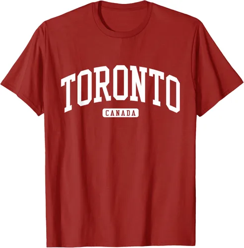 Vista 43 de Camiseta estilo universitario de Toronto Canada, Negro