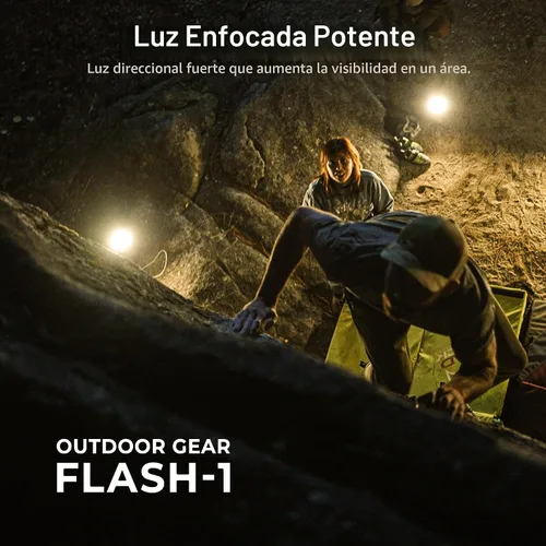Vista 3 de ELECOM NESTOUT - Linterna de panel LED para acampar al aire libre con mini trípode, luz LED regulable alimentada por USB, resistente al agua y polvo