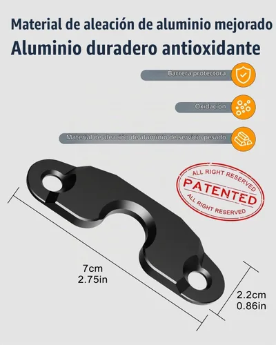 Vista 2 de Kit de reparación de visera solar de aleación de aluminio mejorado para Jeep, clip de visera solar resistente Veharvim compatible con Jeep Wrangler