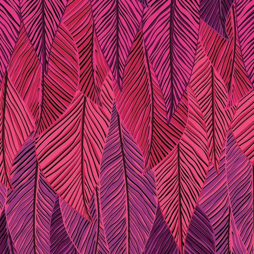Vista 7 de Vera Bradley Maleta plegable Softside para mujer, Hojas De Plátano Fucsia, Maleta plegable con ruedas Softside