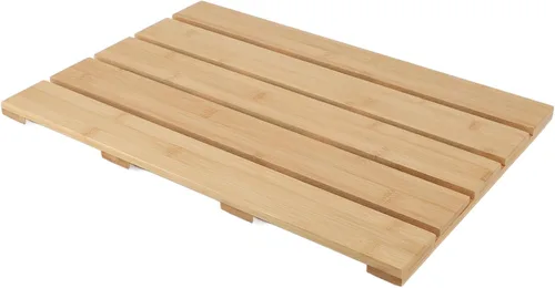Vista 3 de Fydun Nonslip Bath Mat - EcoFriendly Wooden Shower Mat Bathroom, Kitchen, and Entrance - Easy, Comfortable Foot Support, Design