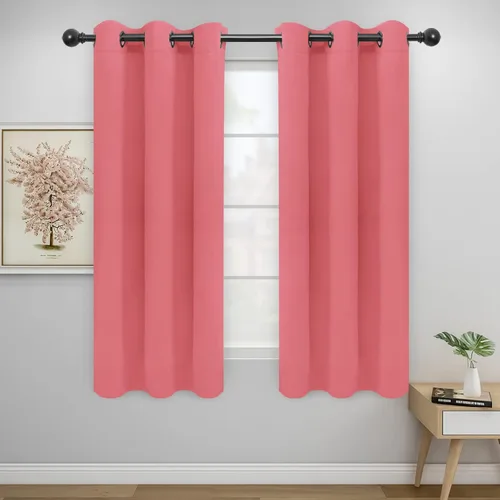 Vista 287 de Easy-Going - Cortinas opacas para dormitorio, aislamiento térmico sólido con ojales, cortinas de ventana para reducción de ruido, cortinas