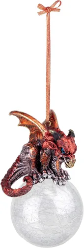 Vista 6 de Pensive Percher Dragon 2018 - Adorno de Navidad coleccionable de 3 pulgadas, a todo