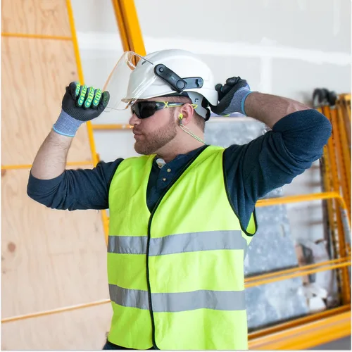 Vista 8 de HexArmor Gafas de seguridad MX300 Antivaho ANSI Z87+ 100% con protección UV Transparente Trushield 2sf