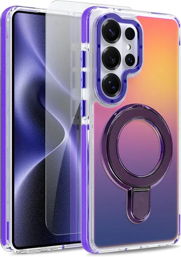 Vista 200 de Funda magnética para Google Pixel 10 Pro XL [compatible con Magsafe] [bonito diseño fluorescente de moda] a prueba de golpes, delgada, translúcida